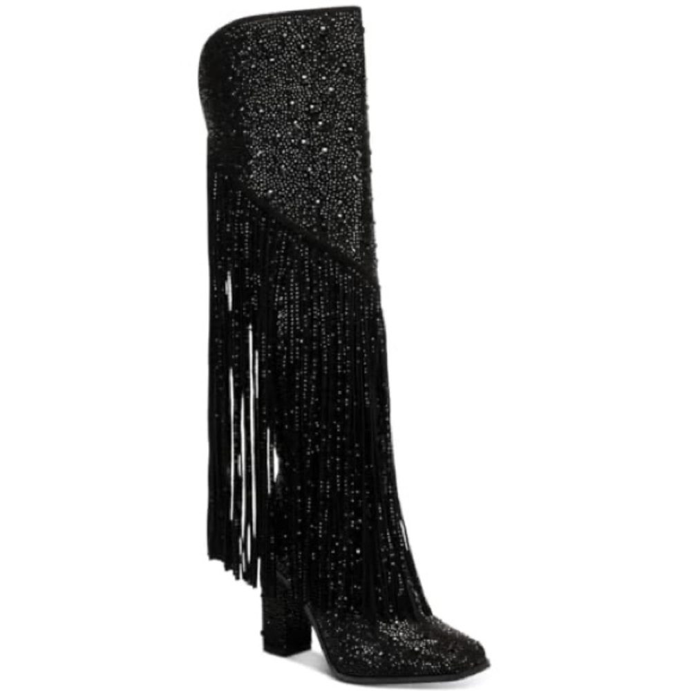 ⚡️FINAL PRICE⚡️  Jessica Simpson Black Asire Fringe Women's Boots